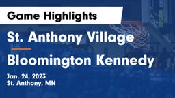 St. Anthony Village  vs Bloomington Kennedy  Game Highlights - Jan. 24, 2023