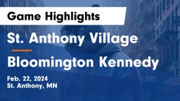 St. Anthony Village  vs Bloomington Kennedy  Game Highlights - Feb. 22, 2024