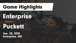 Enterprise  vs Puckett  Game Highlights - Jan. 28, 2020