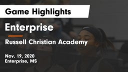 Enterprise  vs Russell Christian Academy  Game Highlights - Nov. 19, 2020