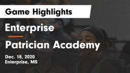 Enterprise  vs Patrician Academy Game Highlights - Dec. 18, 2020