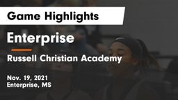 Enterprise  vs Russell Christian Academy  Game Highlights - Nov. 19, 2021