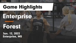 Enterprise  vs Forest  Game Highlights - Jan. 12, 2022
