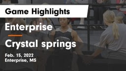 Enterprise  vs Crystal springs Game Highlights - Feb. 15, 2022