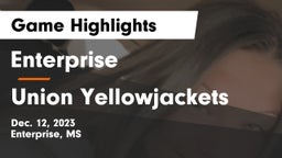 Enterprise  vs Union Yellowjackets Game Highlights - Dec. 12, 2023