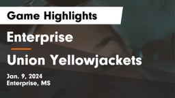 Enterprise  vs Union Yellowjackets Game Highlights - Jan. 9, 2024