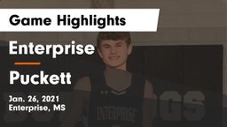 Enterprise  vs Puckett  Game Highlights - Jan. 26, 2021