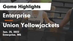 Enterprise  vs Union Yellowjackets Game Highlights - Jan. 25, 2022