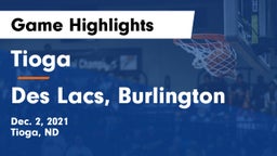 Tioga  vs Des Lacs, Burlington Game Highlights - Dec. 2, 2021