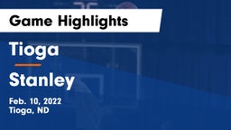 Tioga  vs Stanley  Game Highlights - Feb. 10, 2022