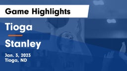 Tioga  vs Stanley  Game Highlights - Jan. 3, 2023