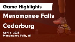 Menomonee Falls  vs Cedarburg  Game Highlights - April 6, 2023