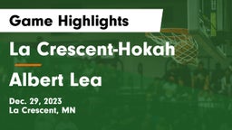 La Crescent-Hokah  vs Albert Lea  Game Highlights - Dec. 29, 2023