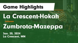 La Crescent-Hokah  vs Zumbrota-Mazeppa  Game Highlights - Jan. 20, 2024
