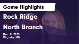 Rock Ridge  vs North Branch  Game Highlights - Dec. 8, 2023