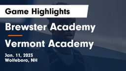 Brewster Academy  vs Vermont Academy Game Highlights - Jan. 11, 2023