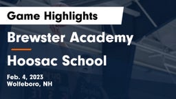 Brewster Academy  vs Hoosac School Game Highlights - Feb. 4, 2023