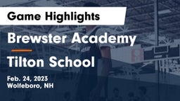 Brewster Academy  vs Tilton School Game Highlights - Feb. 24, 2023