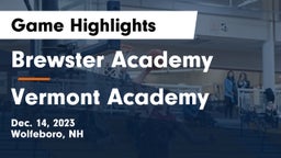 Brewster Academy  vs Vermont Academy Game Highlights - Dec. 14, 2023
