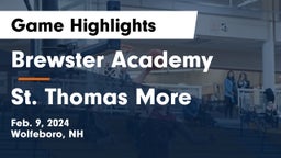 Brewster Academy  vs St. Thomas More Game Highlights - Feb. 9, 2024