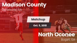 Matchup: Madison County High vs. North Oconee  2018