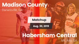 Matchup: Madison County High vs. Habersham Central 2019