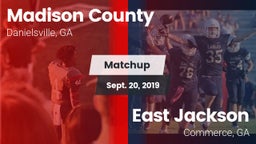 Matchup: Madison County High vs. East Jackson  2019