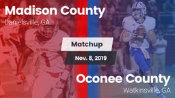 Matchup: Madison County High vs. Oconee County  2019