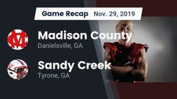 Recap: Madison County  vs. Sandy Creek  2019