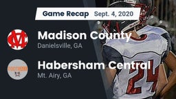 Recap: Madison County  vs. Habersham Central 2020