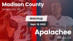 Matchup: Madison County High vs. Apalachee  2020