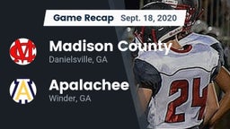 Recap: Madison County  vs. Apalachee  2020