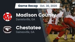 Recap: Madison County  vs. Chestatee  2020