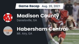 Recap: Madison County  vs. Habersham Central 2021