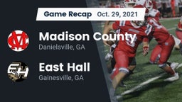 Recap: Madison County  vs. East Hall  2021