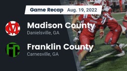 Recap: Madison County  vs. Franklin County  2022