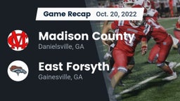 Recap: Madison County  vs. East Forsyth  2022