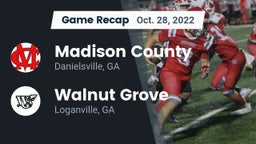 Recap: Madison County  vs. Walnut Grove  2022