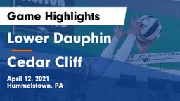 Lower Dauphin  vs Cedar Cliff  Game Highlights - April 12, 2021