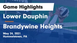Lower Dauphin  vs Brandywine Heights  Game Highlights - May 24, 2021