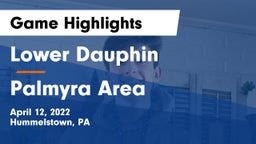 Lower Dauphin  vs Palmyra Area  Game Highlights - April 12, 2022