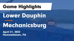 Lower Dauphin  vs Mechanicsburg  Game Highlights - April 21, 2022