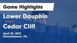 Lower Dauphin  vs Cedar Cliff  Game Highlights - April 28, 2022