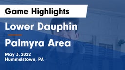 Lower Dauphin  vs Palmyra Area  Game Highlights - May 3, 2022