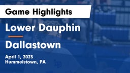 Lower Dauphin  vs Dallastown Game Highlights - April 1, 2023