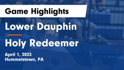 Lower Dauphin  vs Holy Redeemer Game Highlights - April 1, 2023
