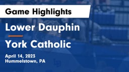 Lower Dauphin  vs York Catholic  Game Highlights - April 14, 2023