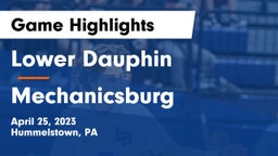 Lower Dauphin  vs Mechanicsburg  Game Highlights - April 25, 2023