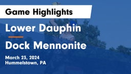 Lower Dauphin  vs Dock Mennonite Game Highlights - March 23, 2024