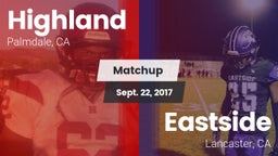 Matchup: Highland  vs. Eastside  2017